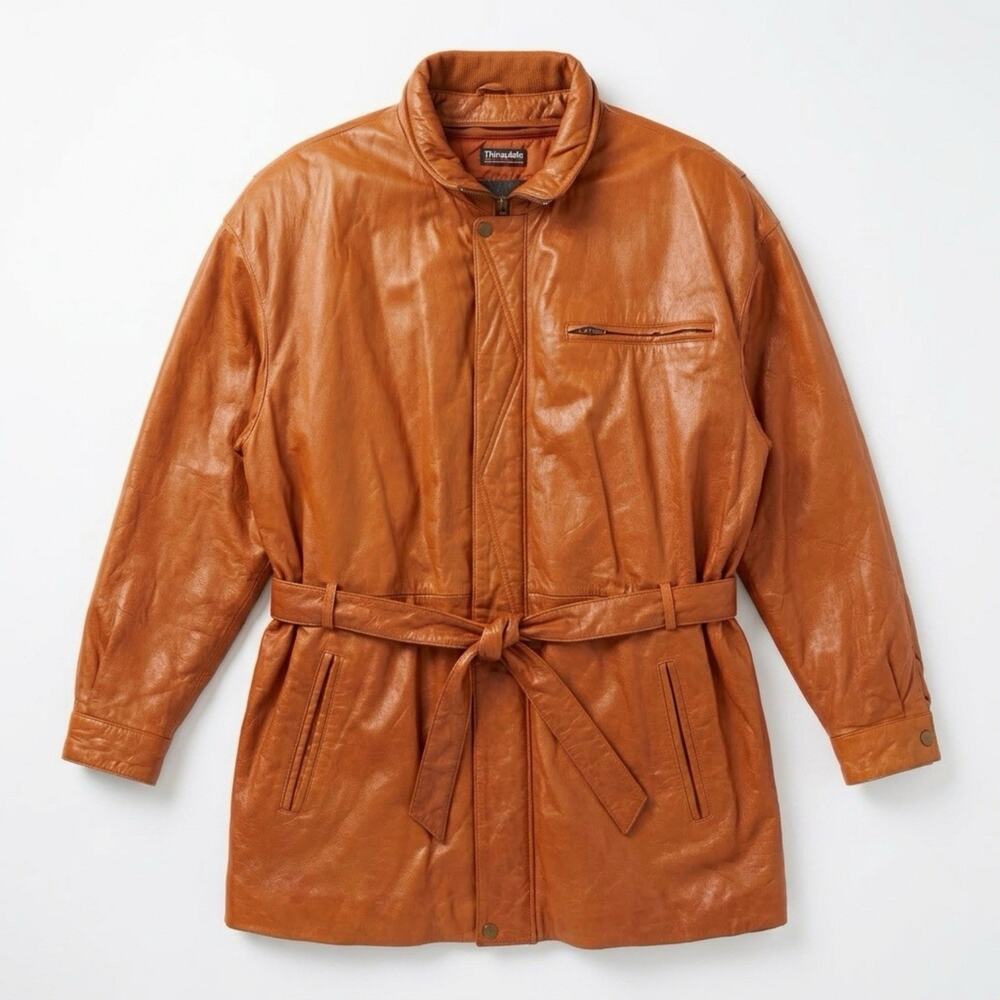 Wilsons Adventure Bound Womens Brown Thinsulate Leather Full-Zip Jacket Size XL